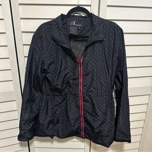 I5 Apparel Women's Long Sleeves Water Resistant Zipped Windbreaker  Coat Size XL